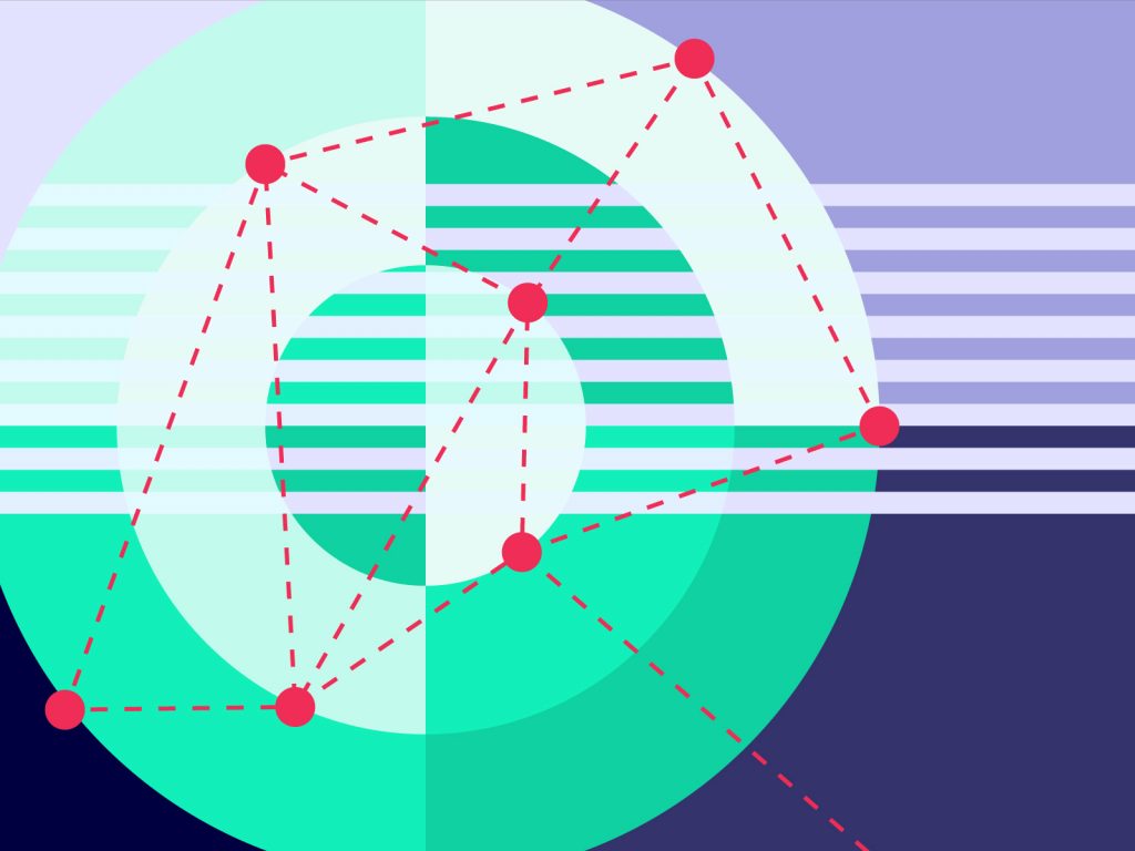 Figure symbolising a network. Design by Lydie Tremblet @ University of Luxembourg