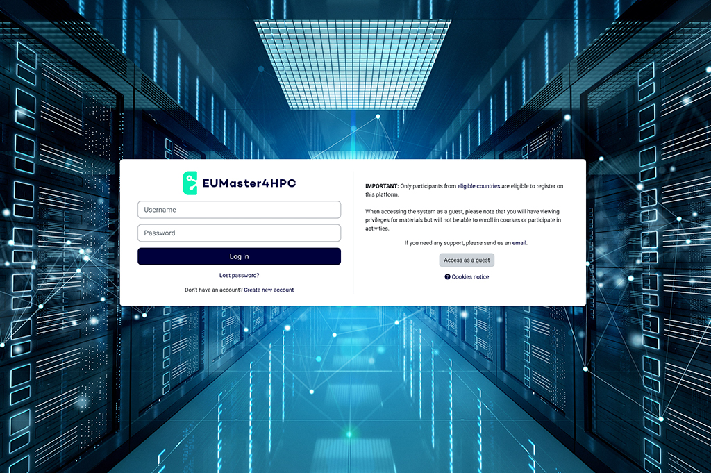 Access the Moodle platform